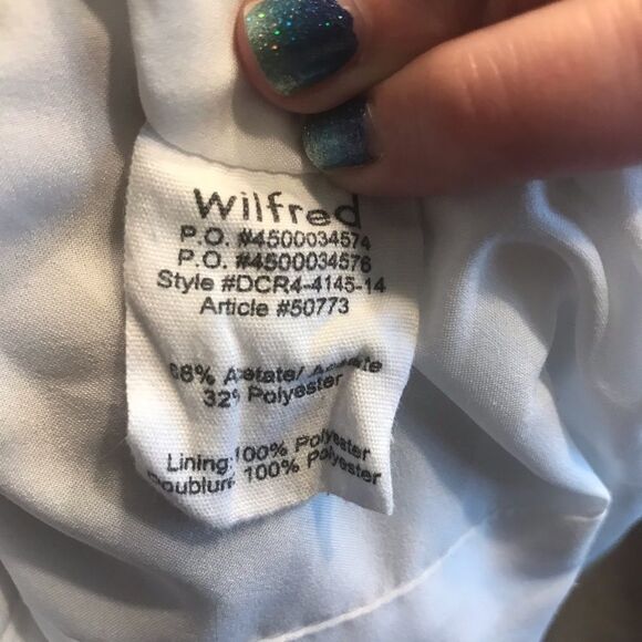 Wilfred timbre vest mauve white zip button style - Picture 10 of 12